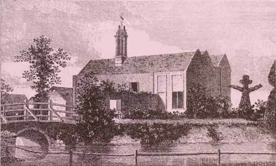 Engraving of Headstone Manor c.1800